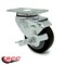 Service Caster 3.5 Inch Black Polyurethane Wheel Swivel Top Plate Caster with Brake SCC SCC-20S3514-PPUB-BLK-TLB-TP3 - alternate 5